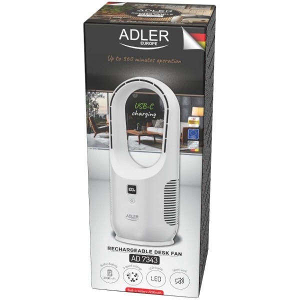 Фото - Вентилятор настольный Adler AD7343